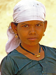 Rajasthani woman with head scarf